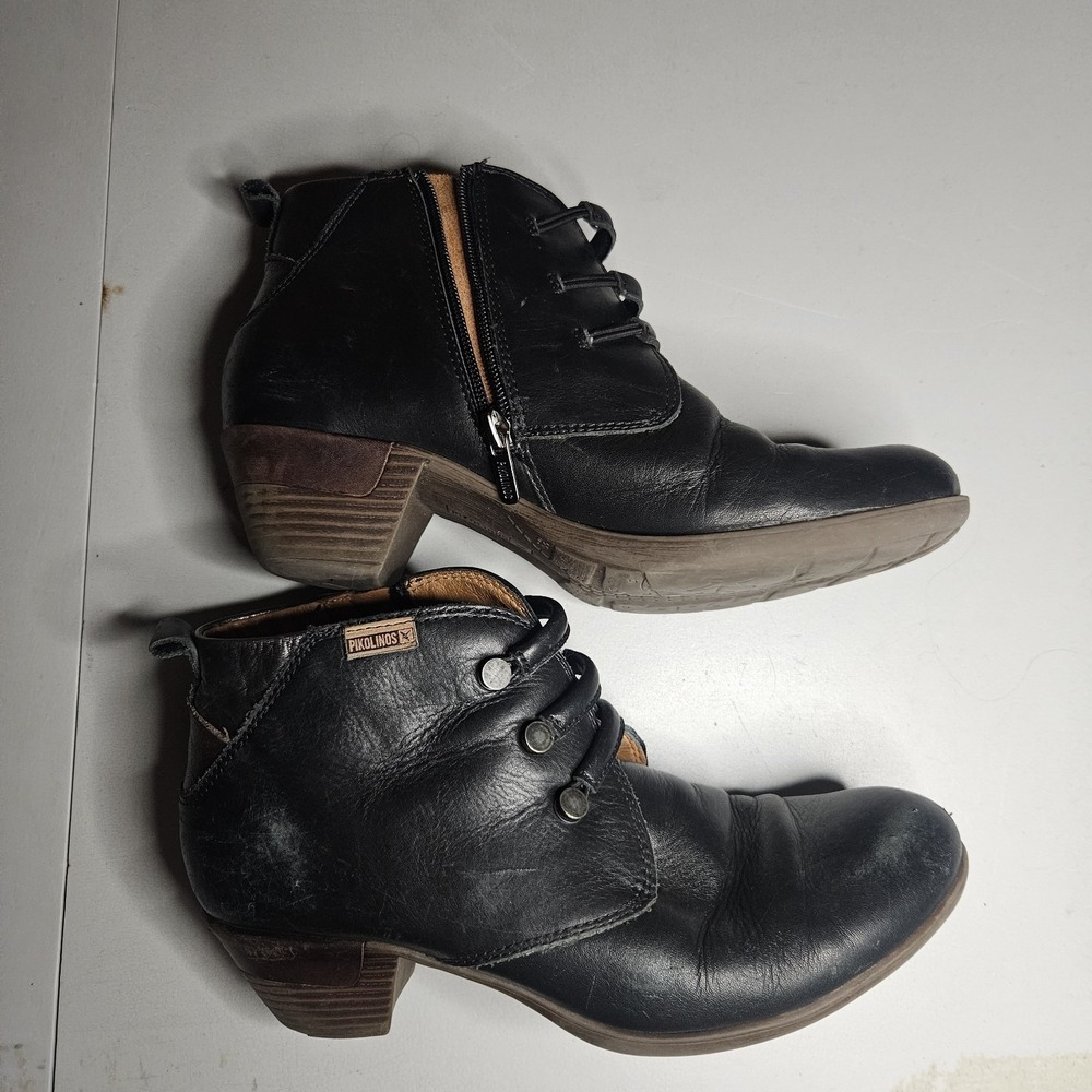 Pikolinos Womens Booties Rotterdam Strap Leather Ankle Boots‎ Victorian - Picture 2 of 14